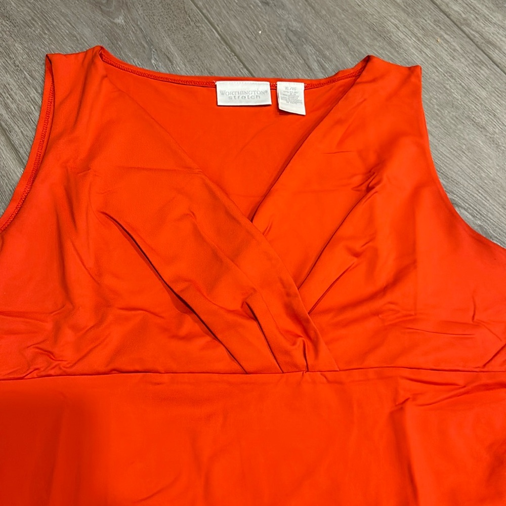 Worthington Sleeveless Top Stretch Fabric Size Extra Large - Picture 6 of 6